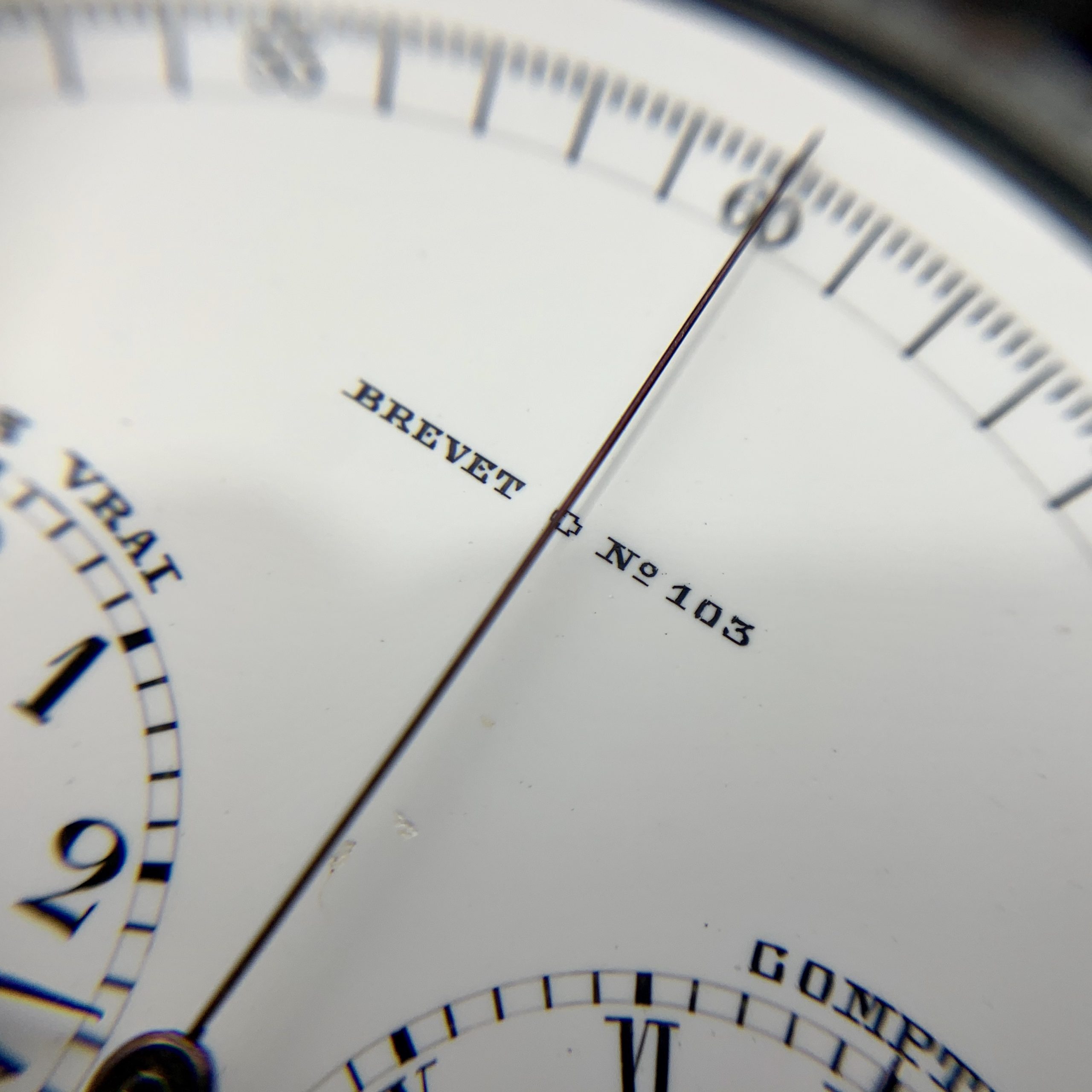 Rare 12 Hour Chronograph High Quality Pocket Watch