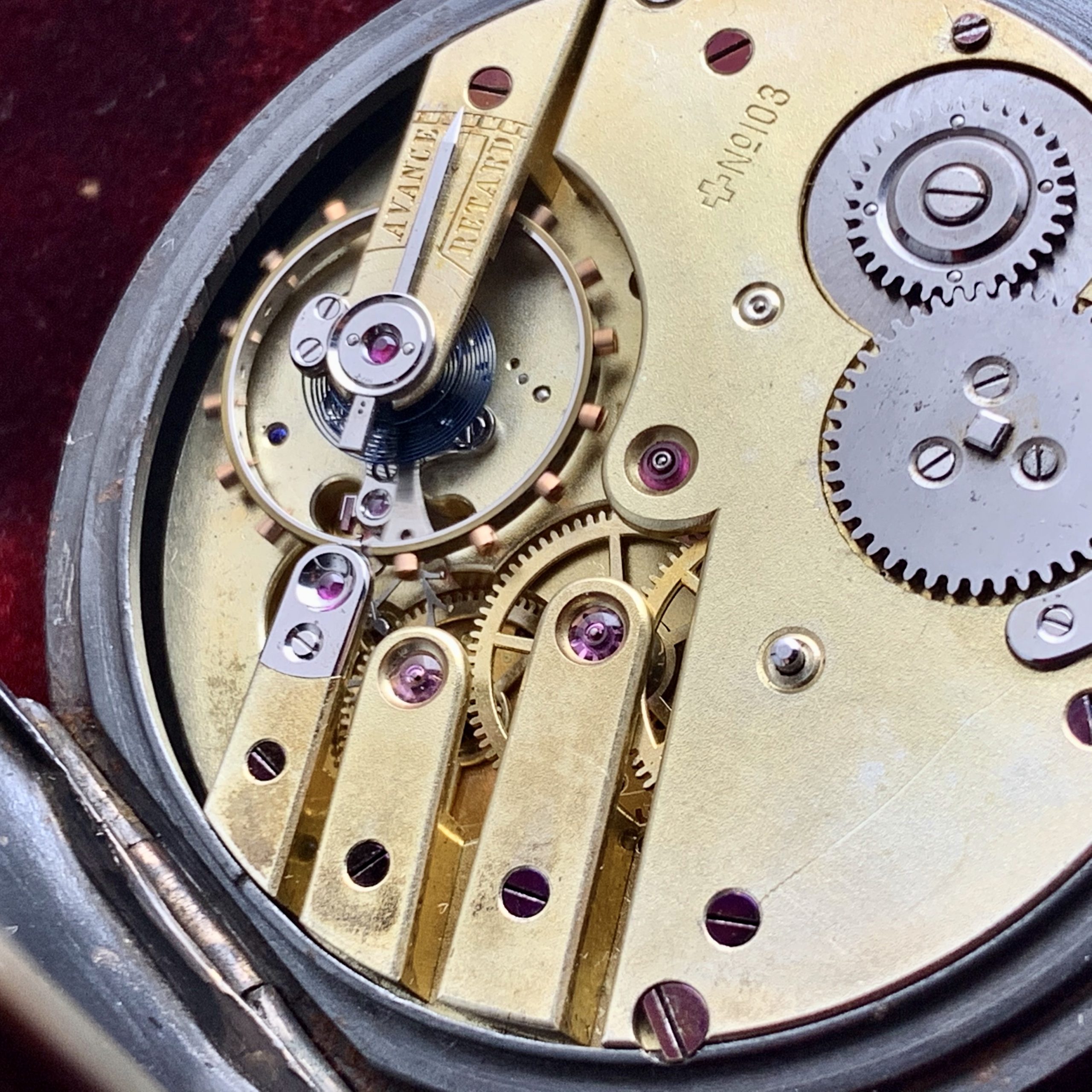 Rare 12 Hour Chronograph High Quality Pocket Watch