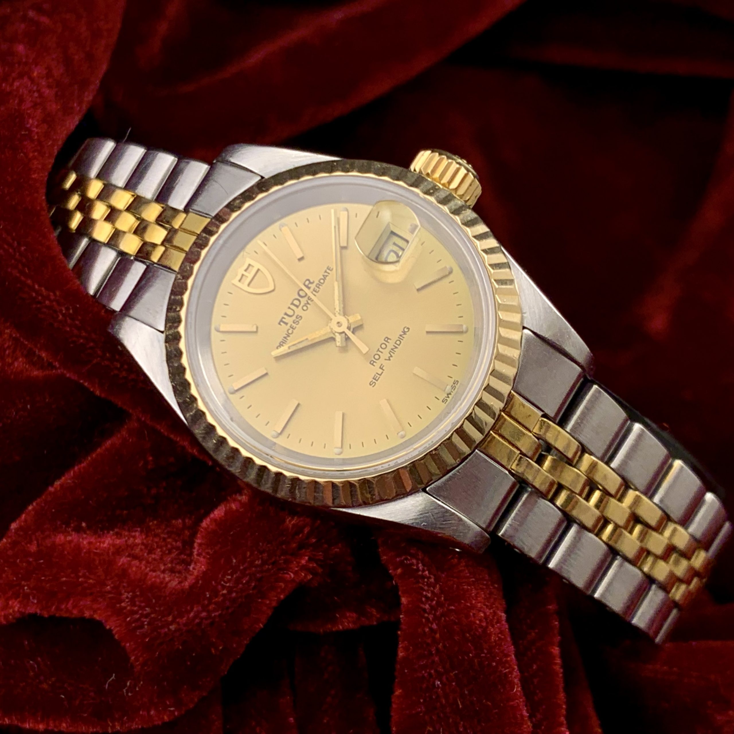 Tudor Princess Oysterdate In Steel/Gold