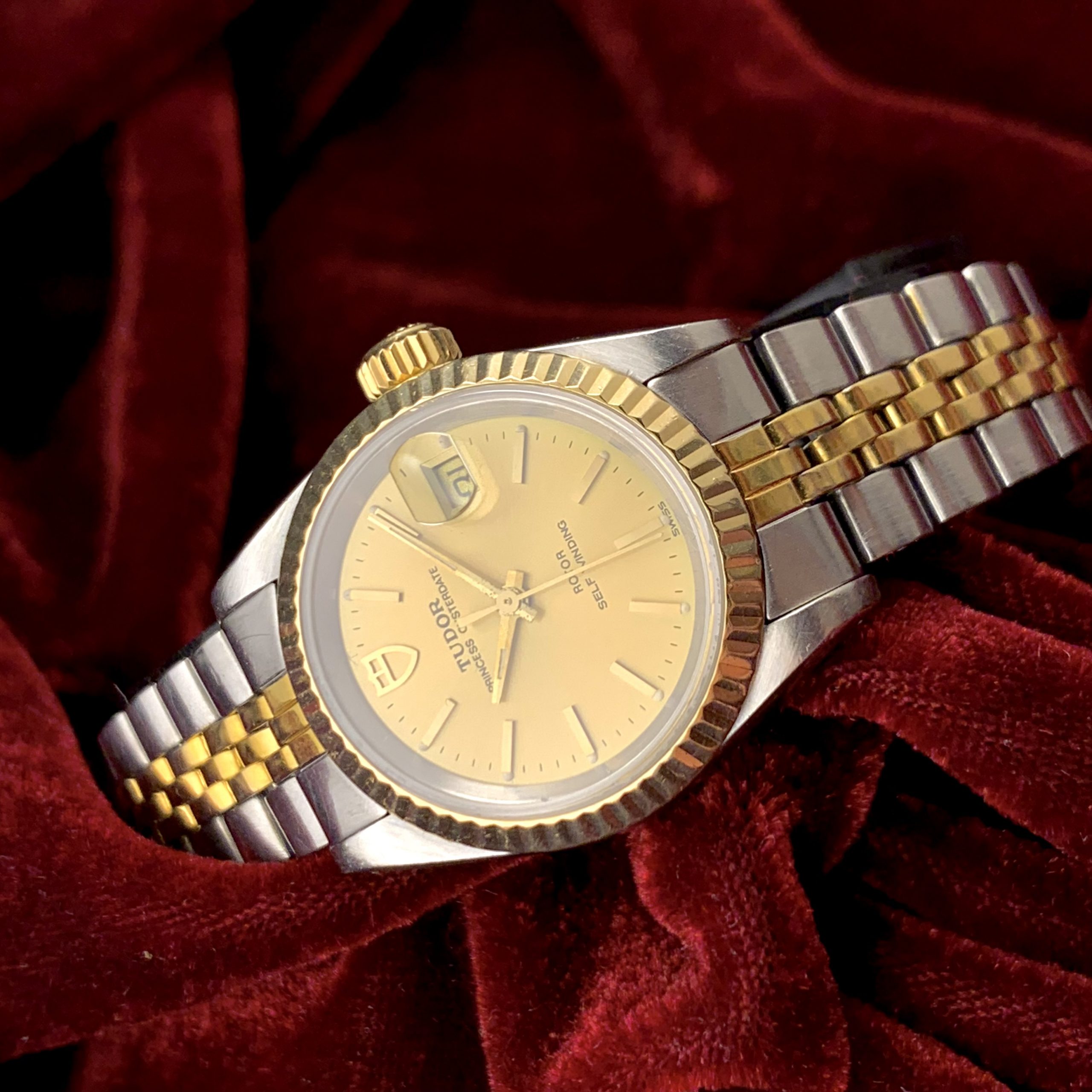 Tudor Princess Oysterdate In Steel/Gold