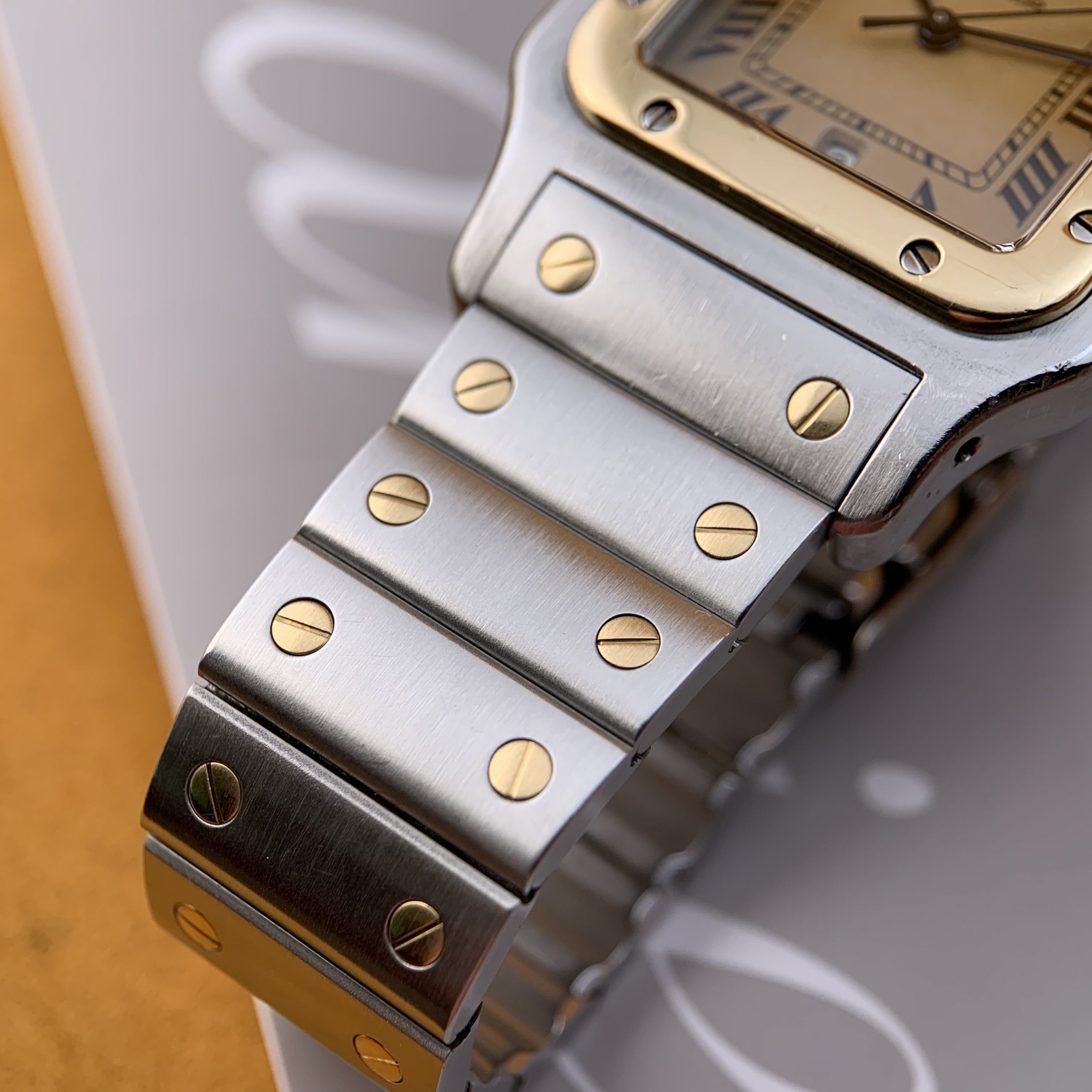 Cartier Santos Galbee – 29mm Men Tropical with Date – Ref. 187901