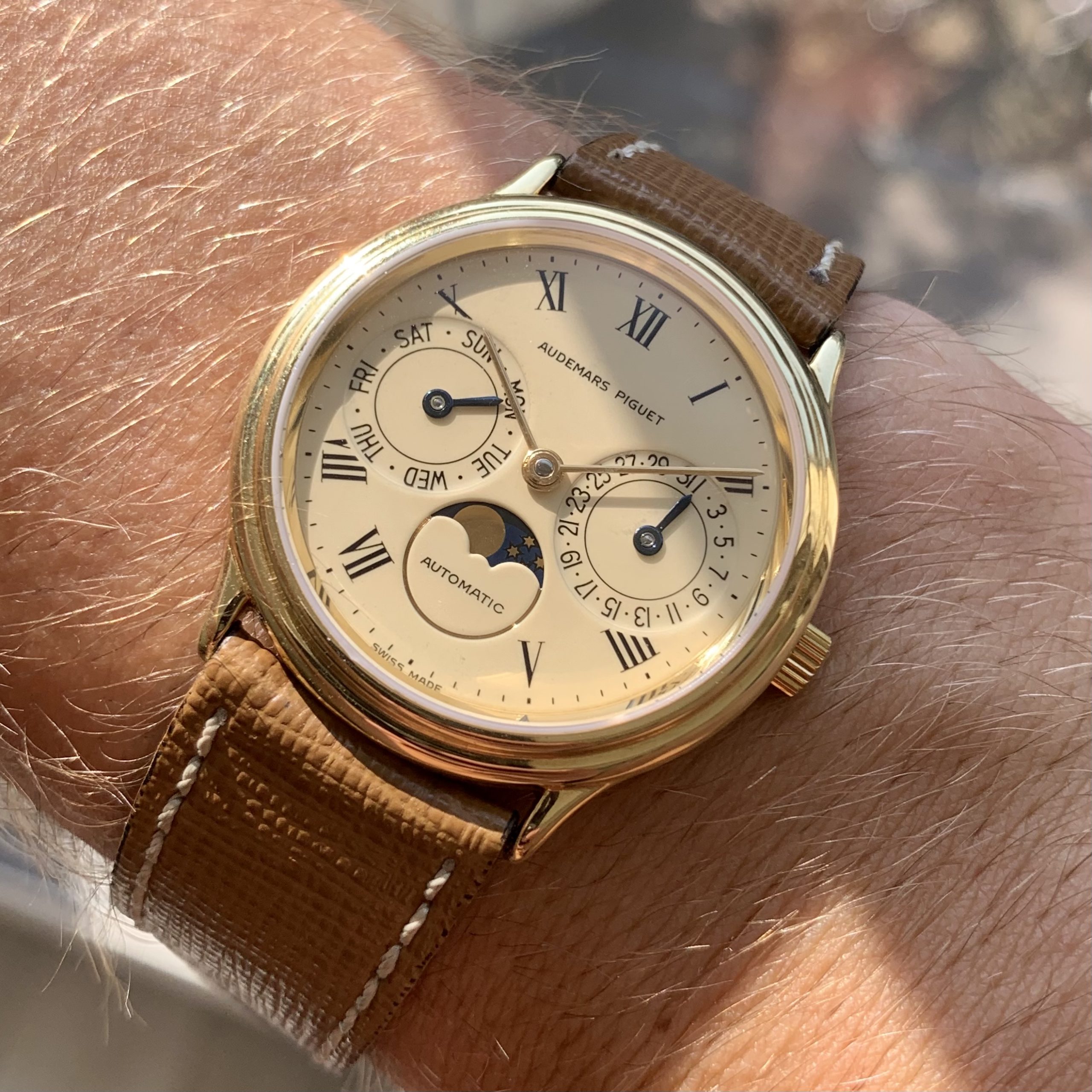 Audemars Piguet Moonphase Day-Date Dress Watch Reference 25589
