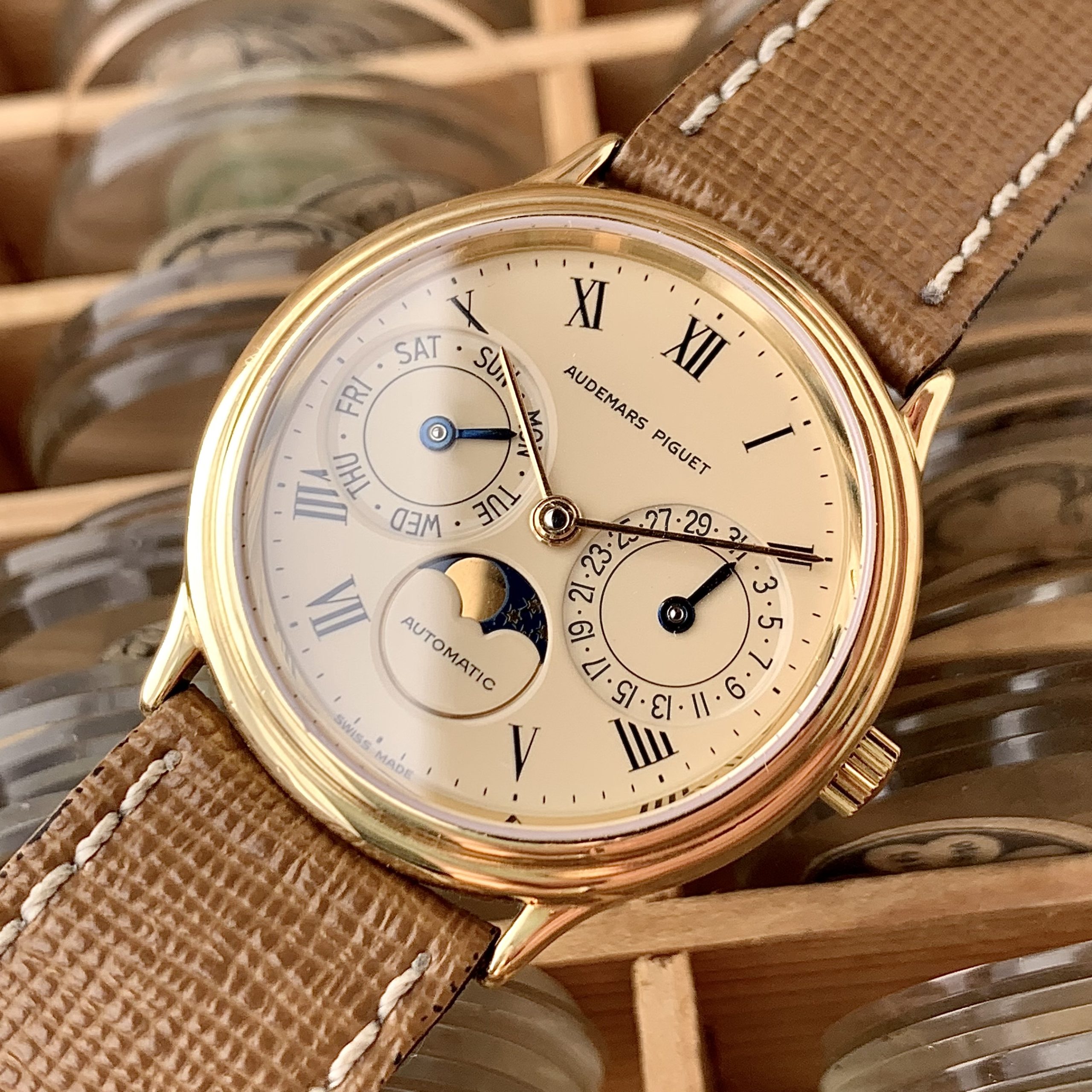 Audemars Piguet Moonphase Day-Date Dress Watch Reference 25589