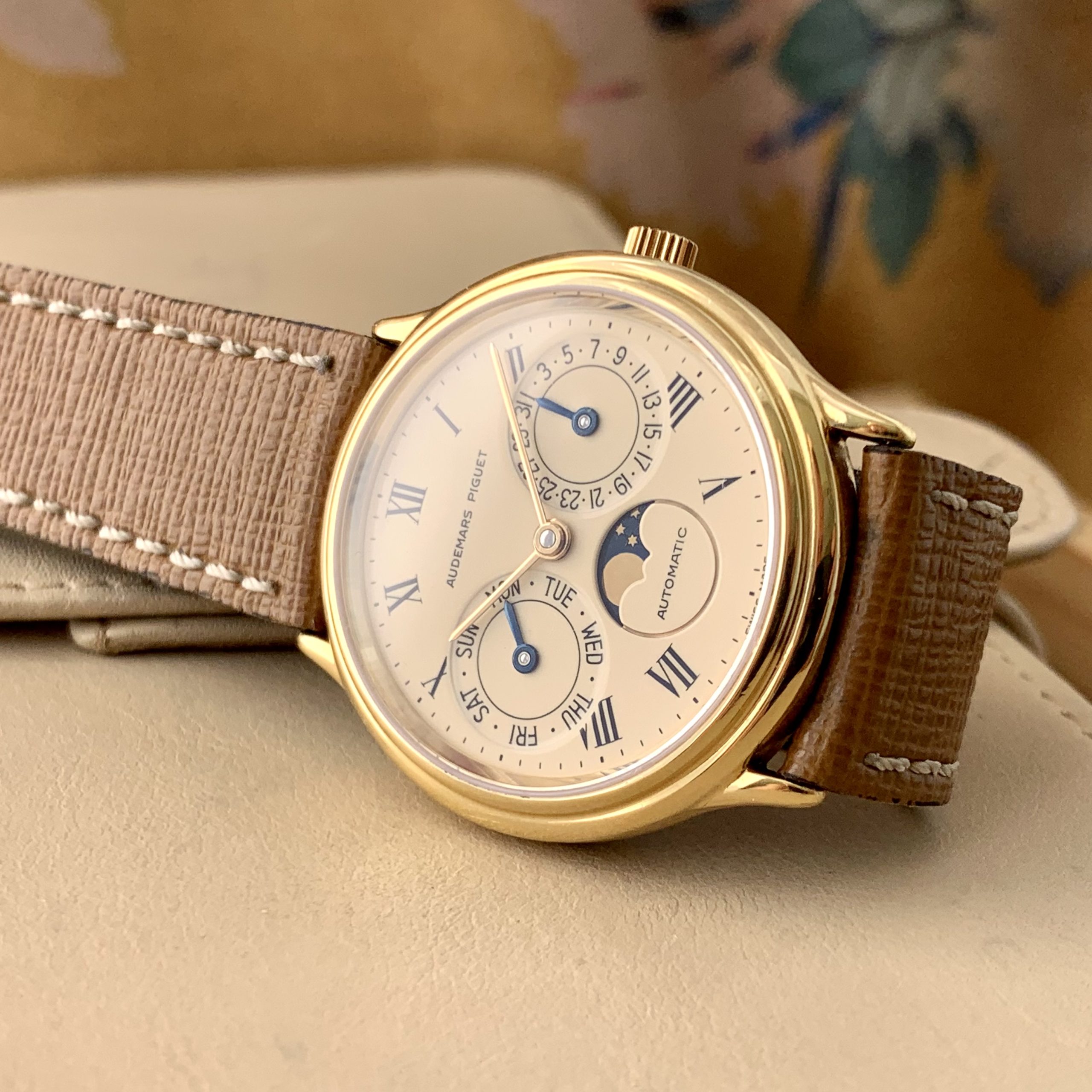 Audemars Piguet Moonphase Day-Date Dress Watch Reference 25589