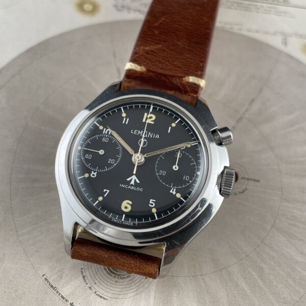 Lemania Military RAF Mono Pusher MKIII Chronograph