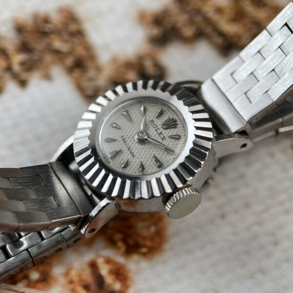 Rolex Precision 18K White Gold - Honey Comb Dial