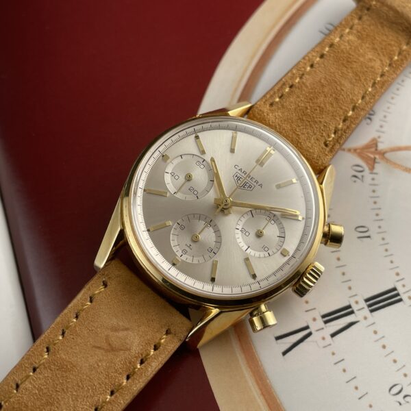 Heuer Carrera 18K Gold Ref. 2456 Chronograph - 1960