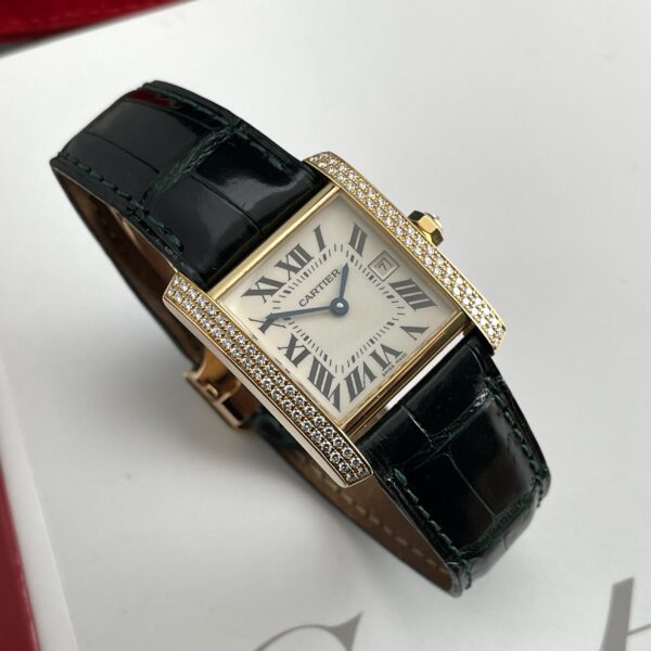 Cartier Tank Française Ref. 2466 Factory Diamond in Yellow Gold