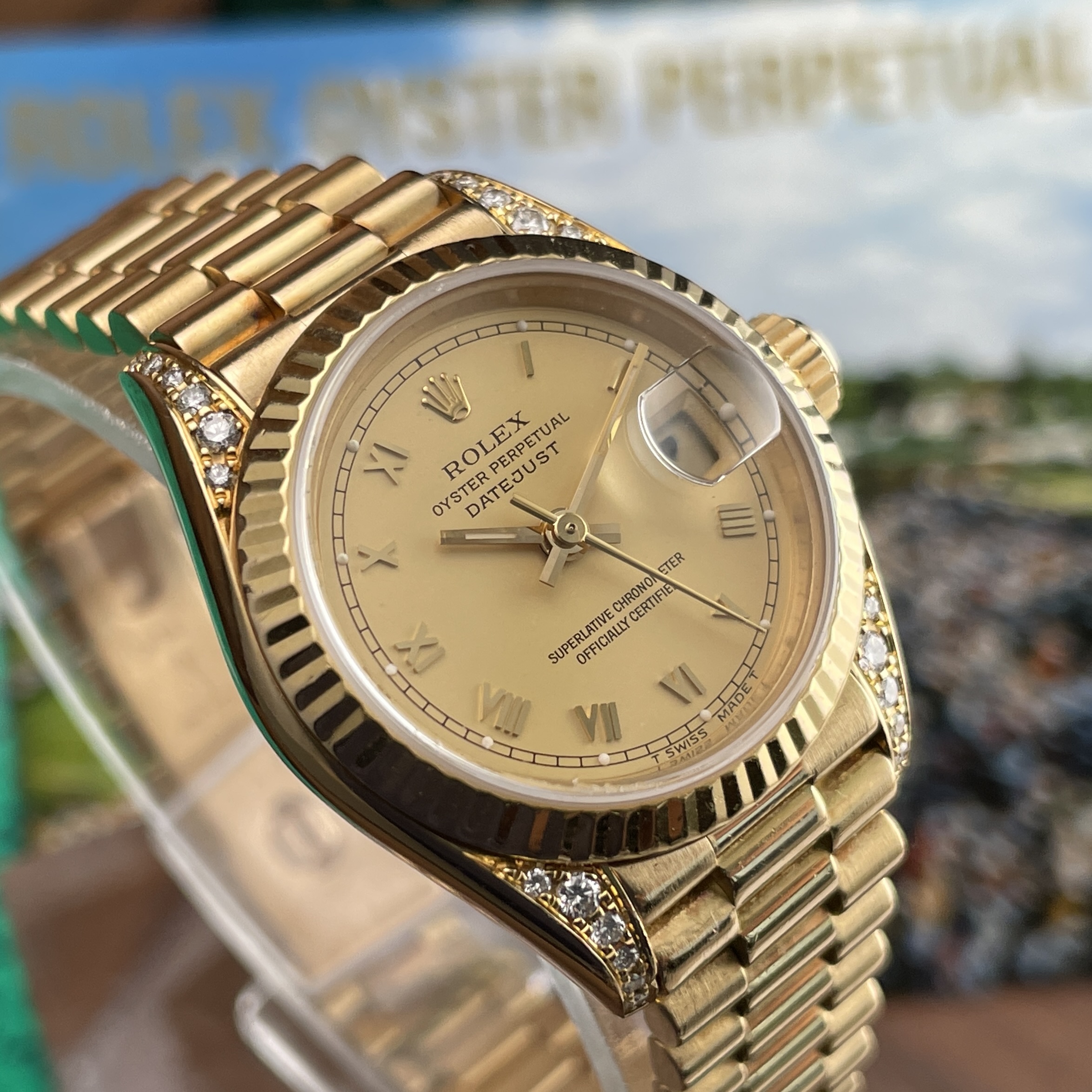 Rolex Datejust Factory Diamond - Lemon Dial - Ref. 69238 from 1994