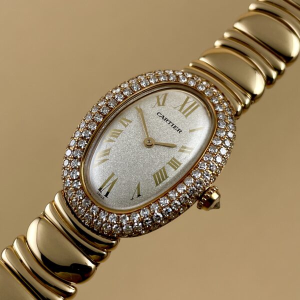 Cartier Baignoire Factory Diamond in Yellow Gold Ref. 1950-1