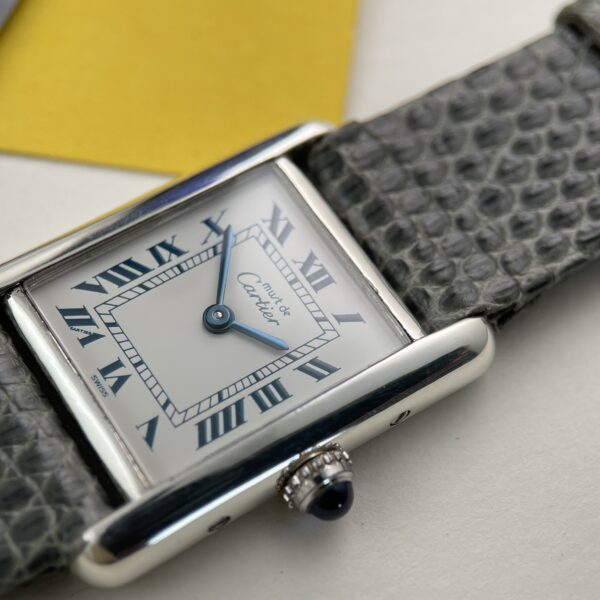 Cartier Ladies Tank Sterling Silver SM - Ref. 6057