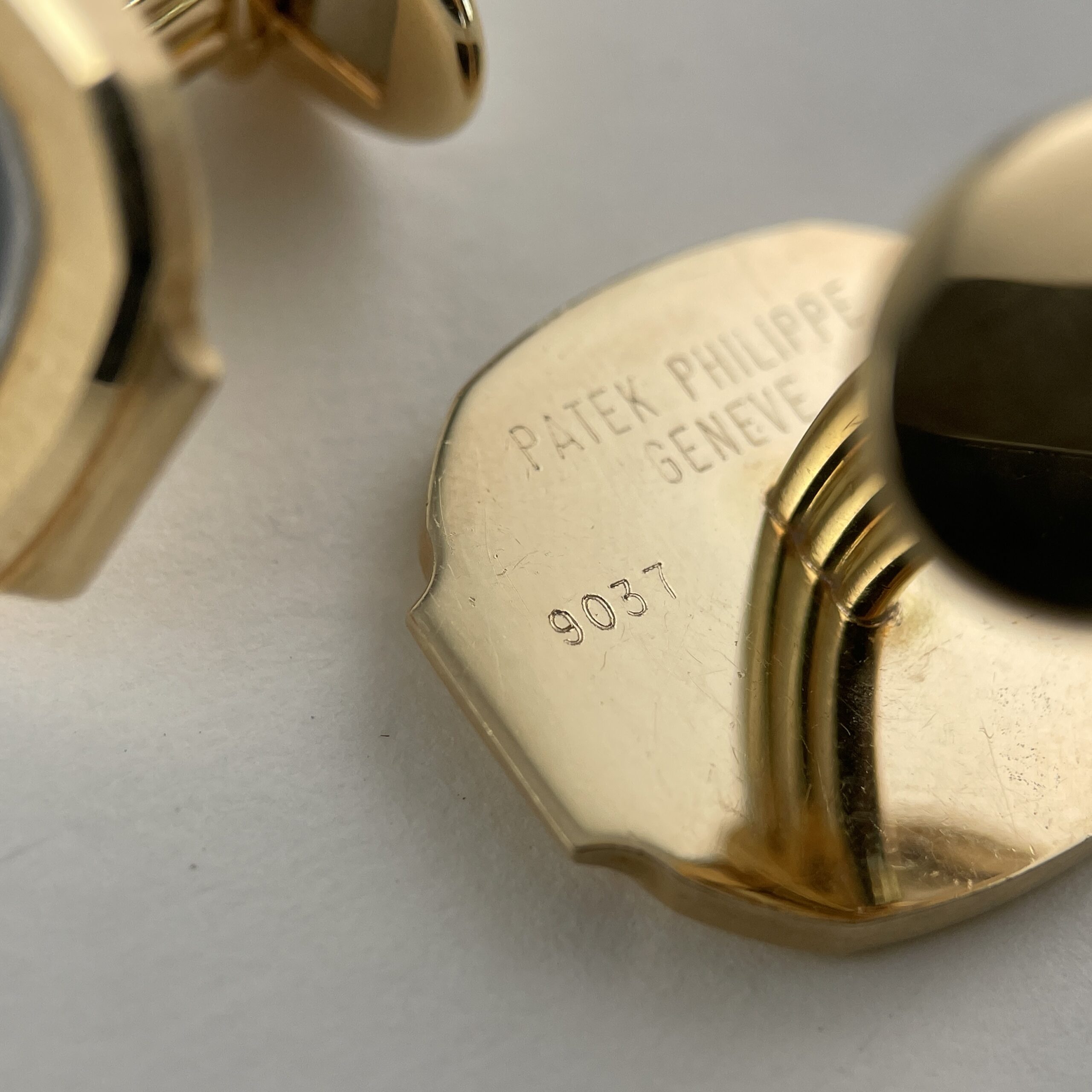 Patek Philippe Nautilus Cufflinks Ref. 9037 in Yellow Gold