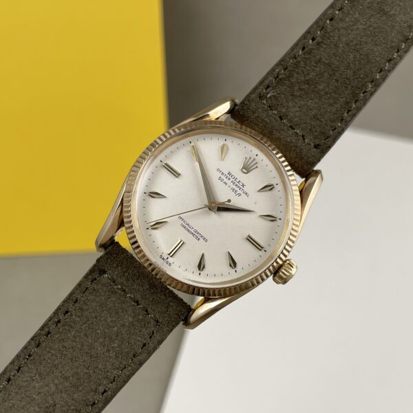 Rolex Oyster Perpetual ‘Bombé’ Depth Dial in Yellow Gold - Ref. 6593