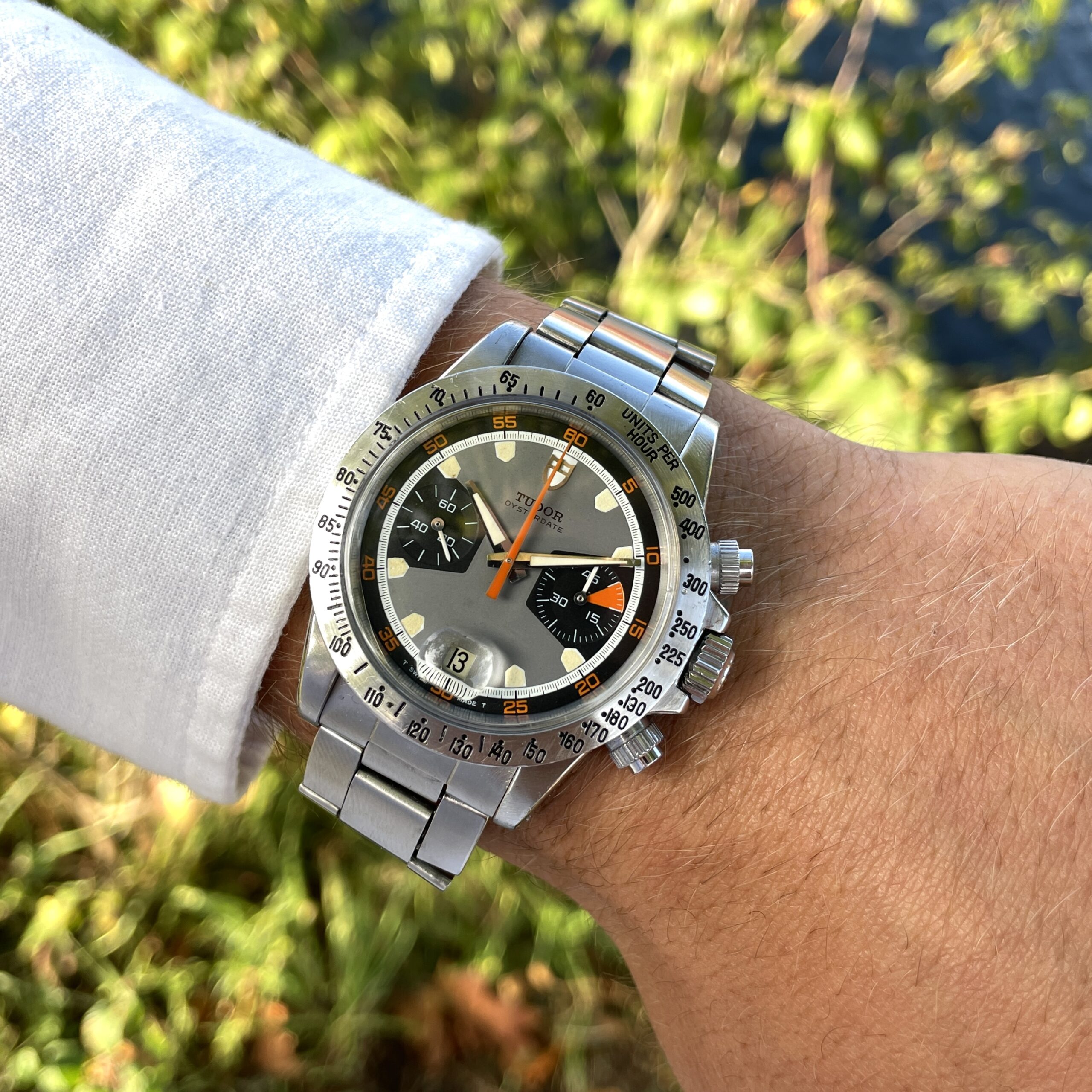 Tudor Montecarlo ‘Homeplate’ Chronograph Ref. 7032 from 1970