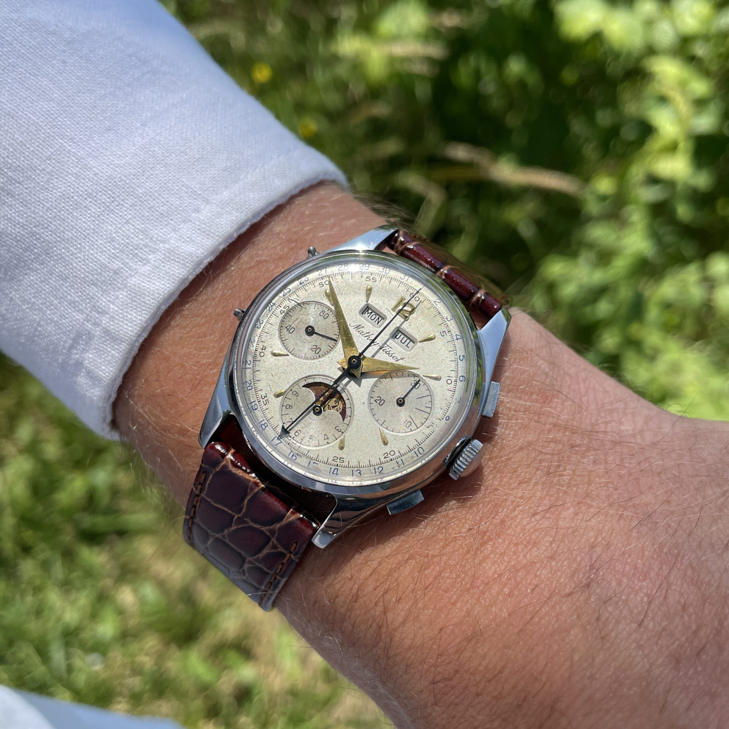 Mathey-Tissot Valjoux 88 - Triple-Date Chronograph Moon Phase